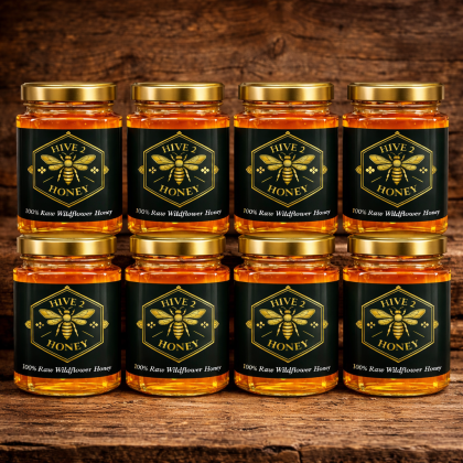 100% Raw Honey Multipack (8 x 8oz)